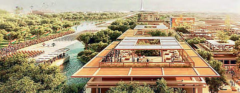 the proposed design for Amaravati