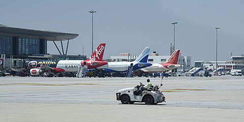 A view of Kempegowda International Airport in Bengaluru. (File Photo | EPS)
