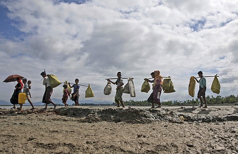 While Bangladesh initially welcomed the Rohingya refugees fleeing the military crackdown, a year on their presence has become a politically contentious issue (File photo | AP)