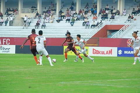 Gokulam Kerala FC beat Shillong Lajong FC 3-1. (Photo: Twitter / @ILeagueOfficial)