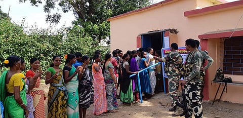 In the first phase, voting was held in 18 of the 90 Assembly seats in Chhattisgarh. (Photo|PTI)