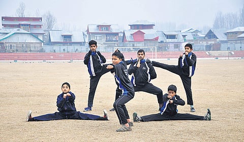 Students at Ali’s Sports Academy, Bandipora, J&K