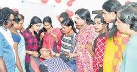 A session in progress at Dhwaya Meenu Gopalakrishnan