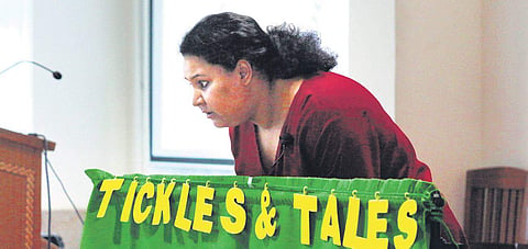 Aarti Kathpalia explains medical procedures to children with cancer through puppetry