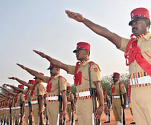 The image of police constables used for representational purpose. (Photo | G Pattabiraman)