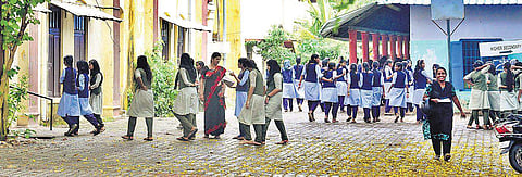 The Govt Higher Secondary School where the RFID project was planned Albin Mathew