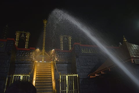 The Opposition UDF has demanded that an Assembly panel be sent to Sabarimala to take stock of the situation and the difficulties faced by the pilgrims (Photo | EPS)
