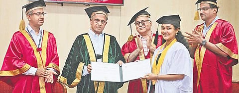 Over 50 students received their degree Nakshatra Krishnamoorthy