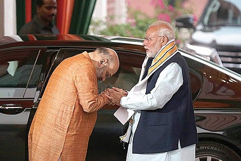 PM Modi is likely to intervene for clearing the list of BJP candidates in Rajasthan as the stand-off between BJP chief Amit Shah and Chief Minister Vasundhara Raje shows no sign of ending. (Photo | File)