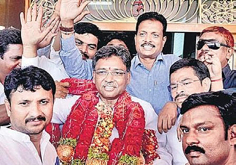 Ugrappa’s win in Ballari with a huge margin of 2.43 lakh votes has left BJP red-faced