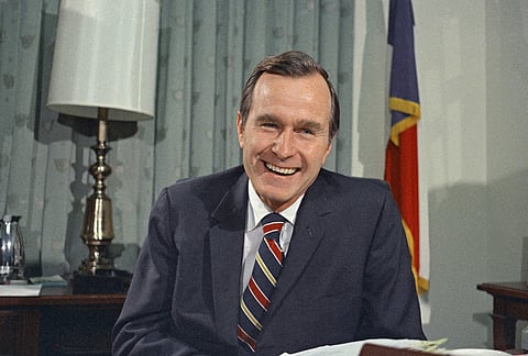 In this Dec. 18, 1970, file photo, newly appointed United Nations Ambassador George H. Bush smiles. (File Photo | AP)