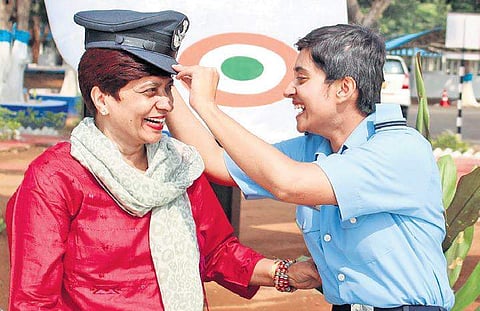 Flying Officer Aishwarya Girish Awasthi, who proved her mettle despite the personal loss she had to suffer