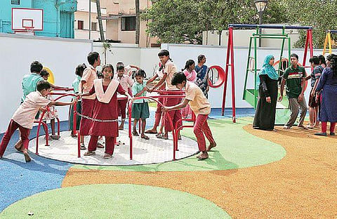 The park is located at 82, 4th Trust Link Street, Mullima Nagar, Santhome, Raja Annamalai Puram Nakshatra Krishnamoorthy