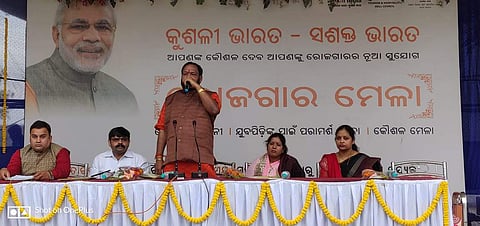 BJP Odisha President Basant Kumar Panda at an event. (Photo| Twitter)