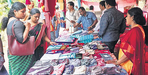 Products on display at the Poojappura Central Jail premises Nandakumar H V