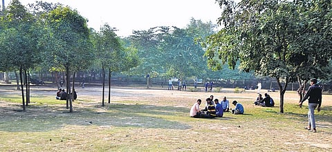 The park in Noida Sector 58 where the local police station asked companies to stop their Muslim employees from offering their namaz | Express
