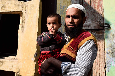 Alleged mastermind Mohammad Suhail's cousin Mohammad Jahangir at the former's ancestral house in Amroha in Uttar Pradesh on Thursday. Suhail was arrested by the NIA on charges of involvement in terror activities. (Photo | Parveen Negi/ EPS)