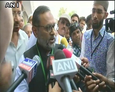 Qasim Ilyas (AIMPLB member) said to the media that the committee has unanimously decided to remove Salman Nadwi. (Twitter Photo; ANi)
