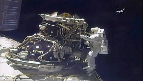 An astronaut outside the International Space Station (Photo|NASA/AP)