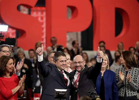 Support for the SPD has plummeted since its leadership reluctantly agreed to form another 'grand coalition' with Merkel's conservatives. (File | AP)