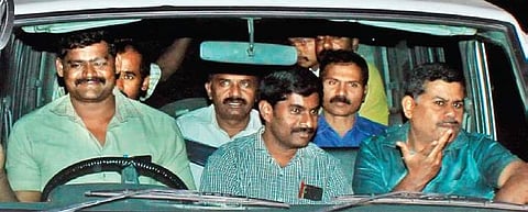 Vice-Chancellor of Bharathiar University being taken away | EPS