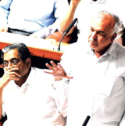 Home Minister Ramalinga Reddy speaking in the Legislative Assembly at the Vidhana Soudha in Bengaluru on Tuesday | KPN