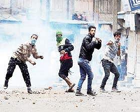 A file photo of stone pelting in J-K.