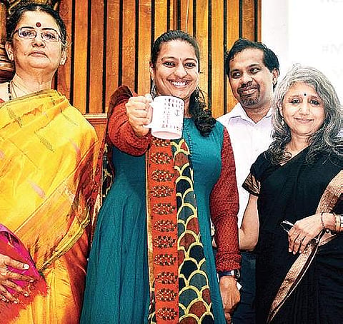 (From left) Rajalakshmi Ravi, Jayashree Lakshminarayanan, Dr S Suresh and Latha Kumaraswami D Sampathkumar