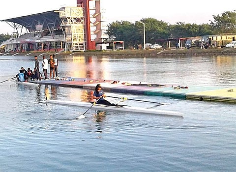 Rowers are preparing for Asian Games at the Army Rowing Node in Pune. | Express Photo Services