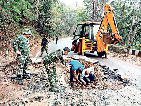 Heavy landmine recovered Sundargarh district