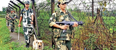 Security forces on the border
