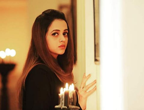As for playing glamarous roles in films, Bhavana says, “I have never done an overboard glamourous role in my way before or after marriage. If I am comfortable wearing an outfit, I will do. It’s up to me.”