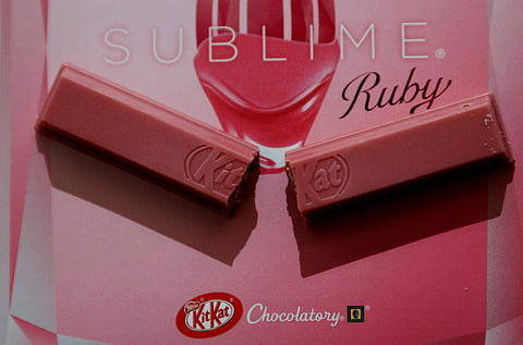 Officially known as KitKat Ruby, the chocolate has already made its debut in Japan and Korea. (File Photo | Reuters)