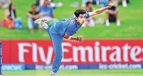 Kamlesh Nagarkoti scalped nine in India’s successful U-19 World Cup run earlier this year. (File photo)
