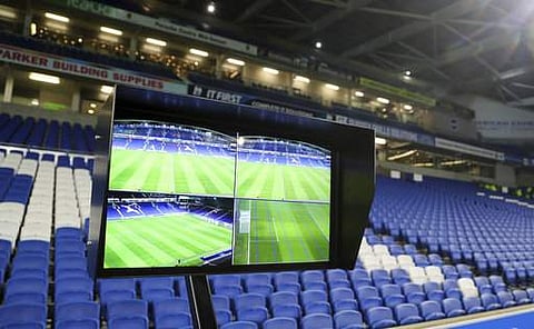 Video Assistant Referee (VAR) system for representational purpose (File | AP)