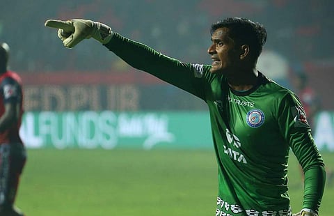Jamshedpur's custodian Subrata Paul (Twitter/Indian Super League)
