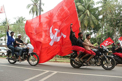 CPI supporters carrying party flag. (File | EPS) | Image used for representational purpose only.