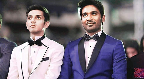 Anirudh and Dhanush.