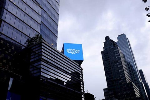 Skype will also allow live-streaming a call on your YouTube channel (File Photo | Reuters)