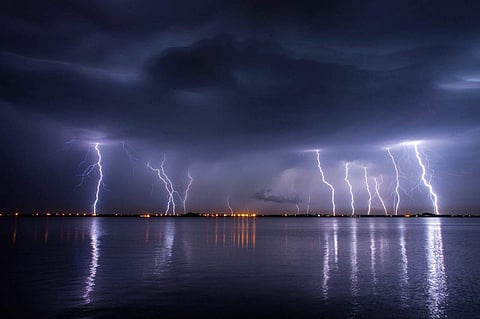 EPS file image of a Thunderstorm used for representational purpose only