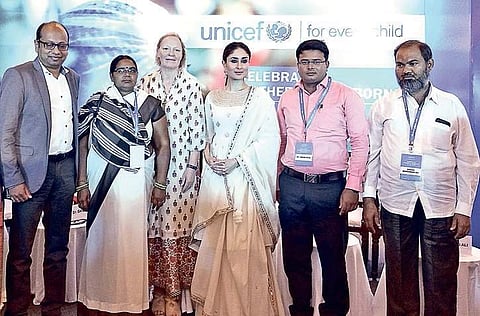 Kareena Kapoor Khan with Dr Hota and others (Express Photo)