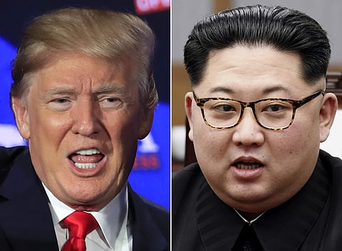 US President Donald Trump (left) and North Korea's Kim Jong Un (Photo | AP)