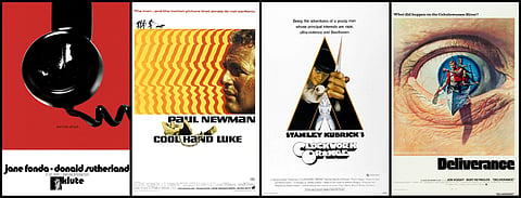 Some of the iconic Hollywood movie posters designed by Bill Gold.