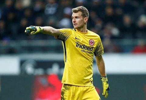 Lukas Hradecky played for Eintracht Frankfurt since 2015 and has made an overall 101 league appearances. (File | AP)