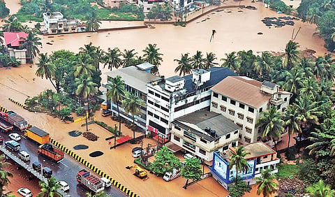 Flash floods hit Mangaluru city on Tuesday, with residents being severely inconvenienced. Many had to be rescued. I pics by Rajesh Shetty Ballalbagh