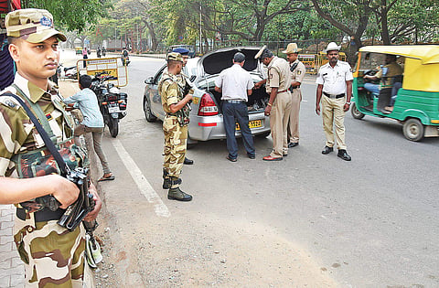 Central forces March in for strict poll code