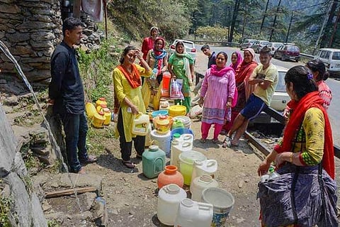 Shimla, which is one of India’s most visited hill station, is facing water scarcity for the past eight days. (Photo: PTI)