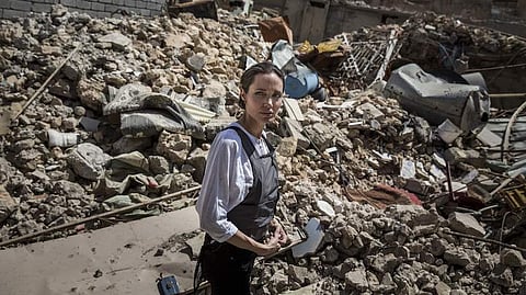 Angelina Jolie in Mosul (File photo| UNHCR)