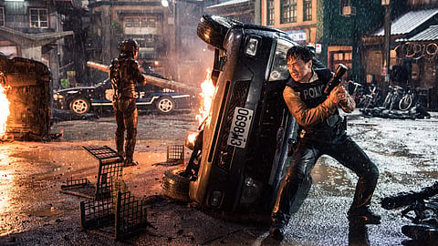 Jackie Chan in Bleeding Steel.