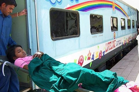 The train, started in 1991, is a flagship project of the Impact India Foundation, an NGO, and the Indian Railways. (Photo | Twitter)